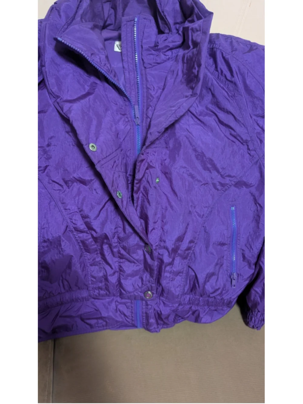 Vintage PROFILE Ski Jacket Womens Large Purple Puffer 90s Y2K 043